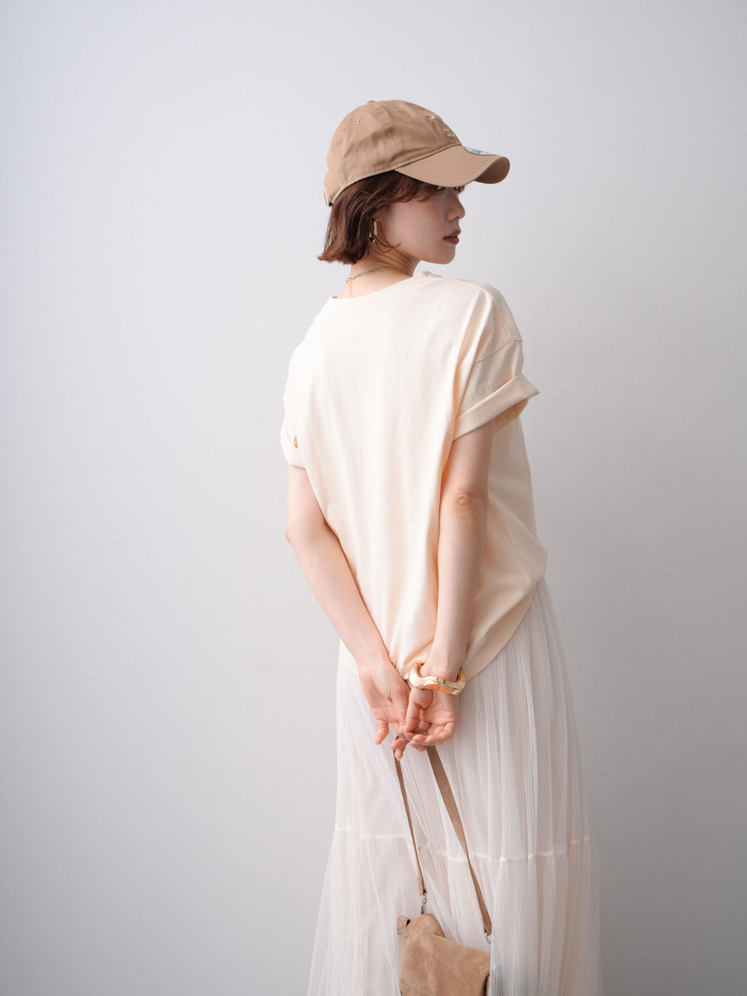 [予約]フロッキーロゴTEE/beige