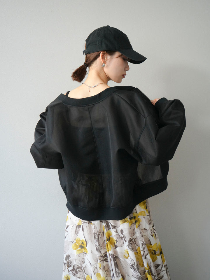 [予約]シアーダンボールボリュームスリーブMA-1/ブラック