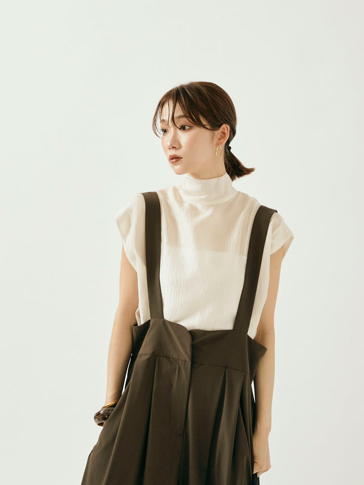 [予約]シャイニーシアーブラウス/アイボリー