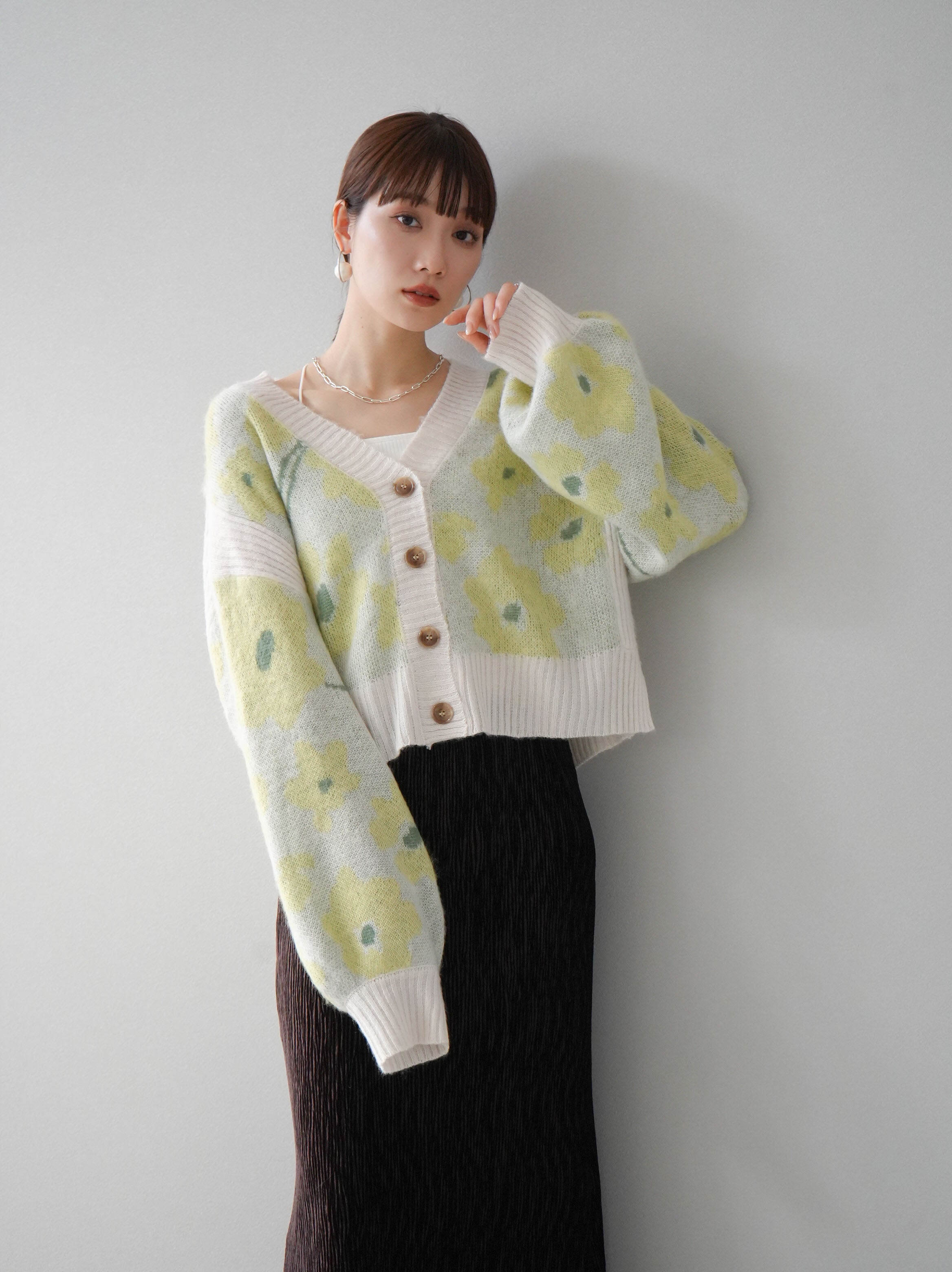 LEONARD フラワープリント カーディガン 40%OFF】little flowers cardigan～ﾘﾄﾙﾌﾗﾜｰｽﾞｶｰﾃﾞｨｶﾞﾝ | flower