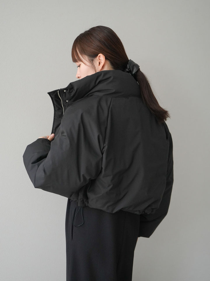 [予約]ファイバーダウンショートブルゾン/ブラック