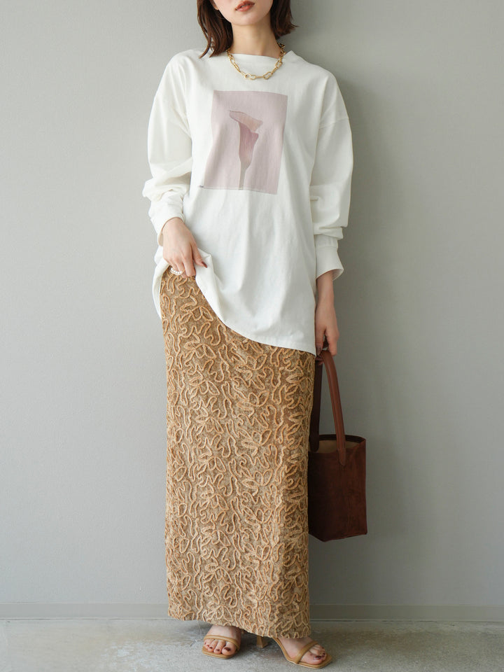 [予約]フラワーフォトプリントBIGロンT /オフ1