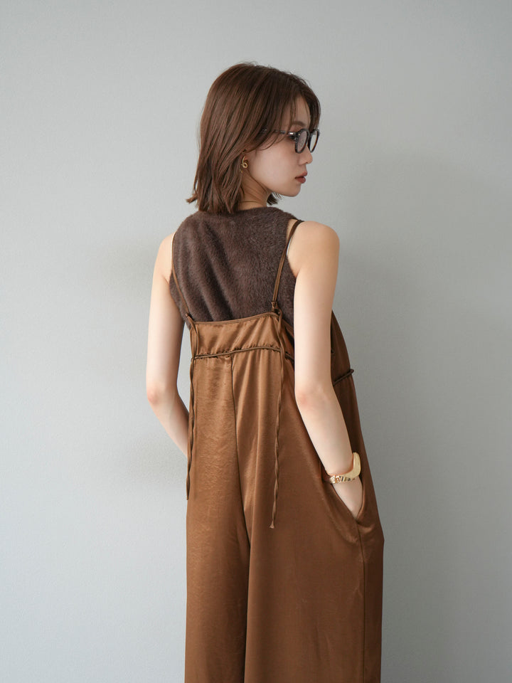 [予約]シャギーニットタンクトップ/ブラウン