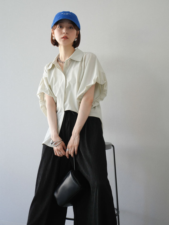 [予約]ICE TOUCHパフスリーブシャツ/オフグレー