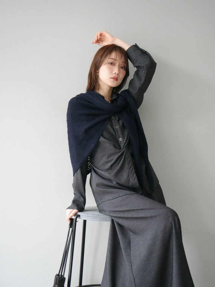 [SET]ツイストデザインシャツ＆スカートSET UP