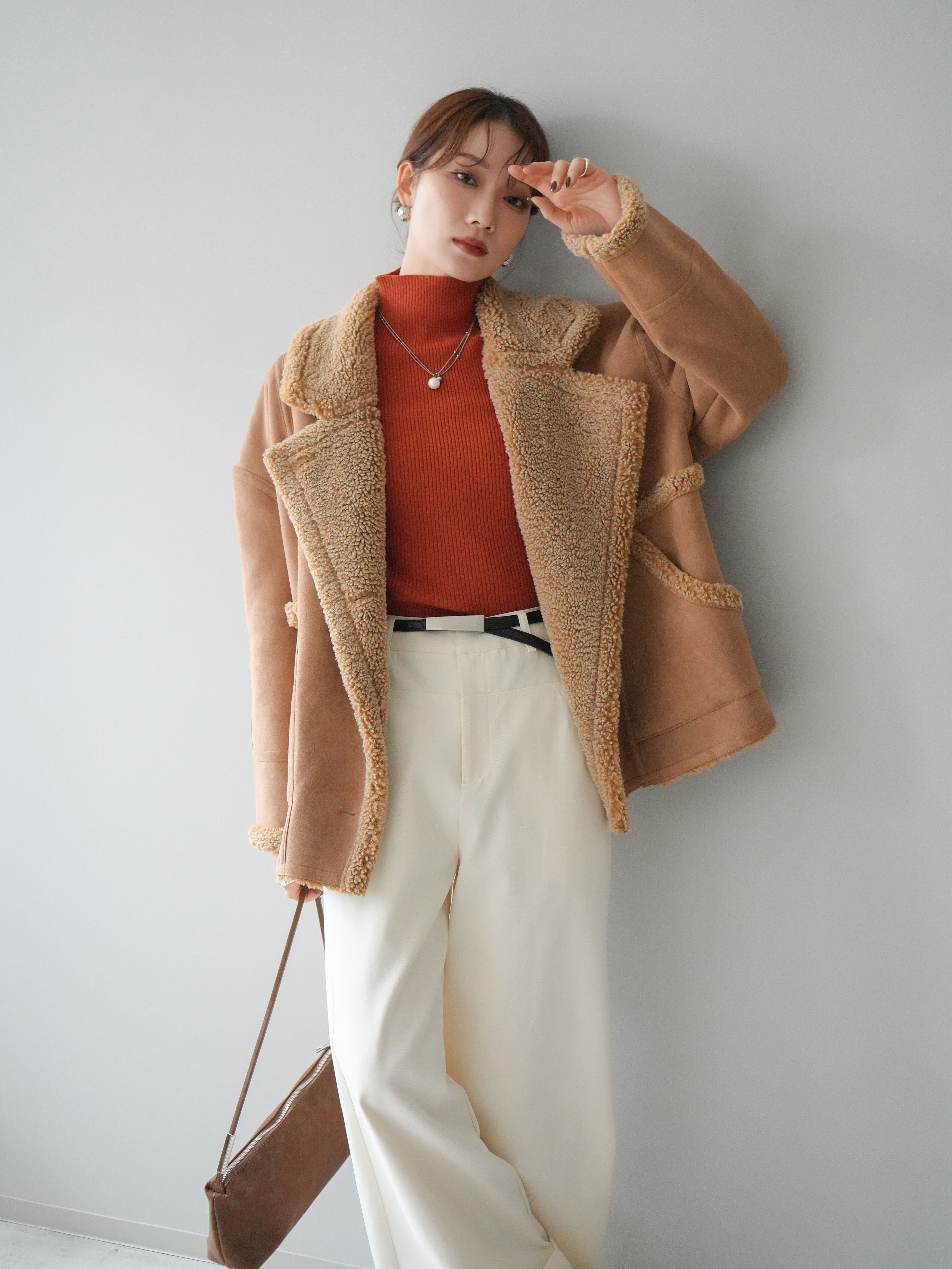 予約]ムートンボアジャケット/beige – Lumier