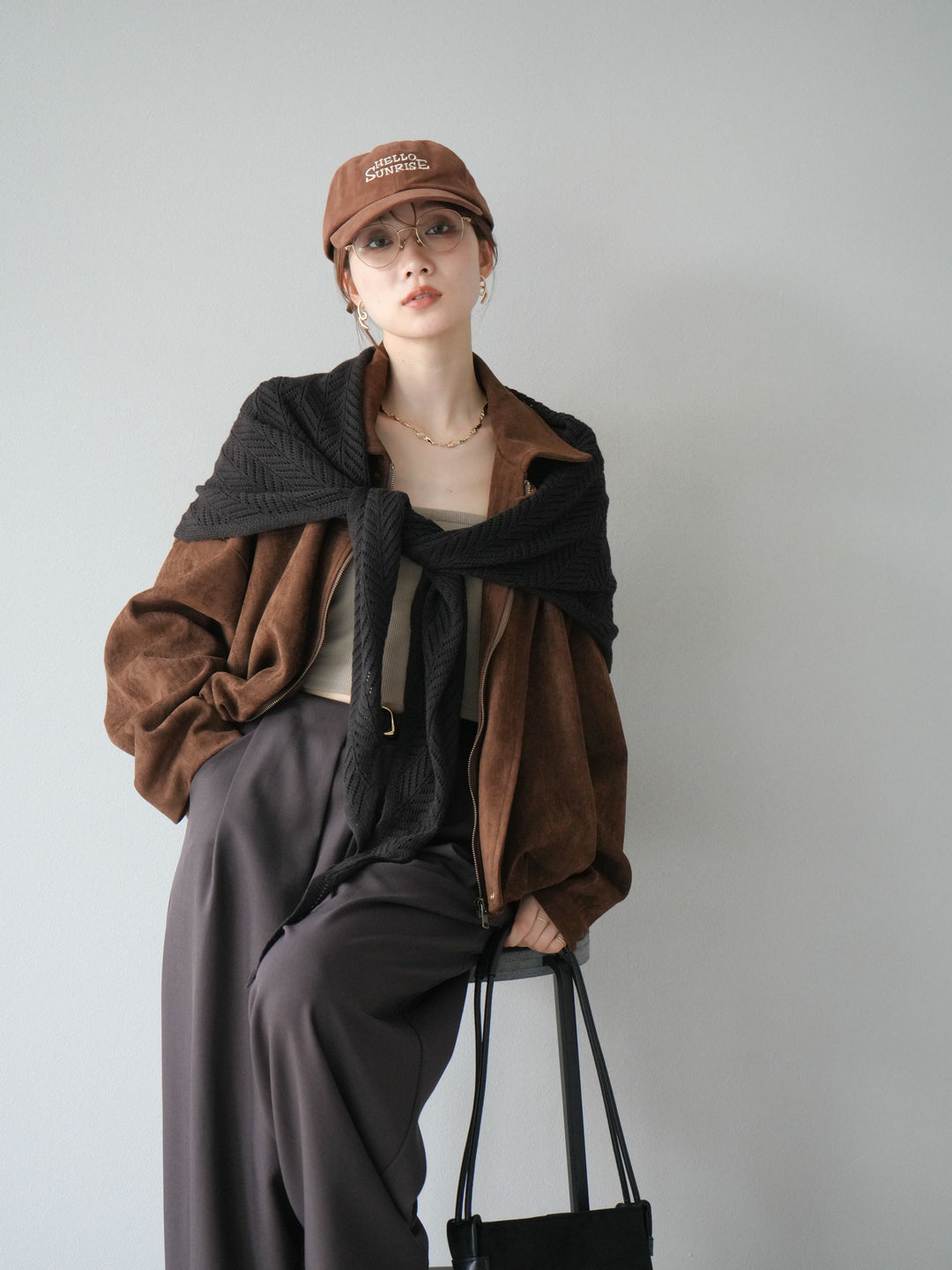 [預購] 麂皮外套/棕色