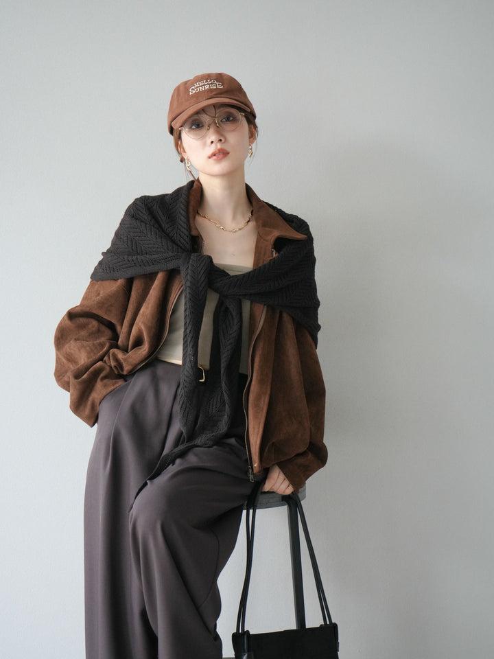 [預購] 麂皮外套/棕色