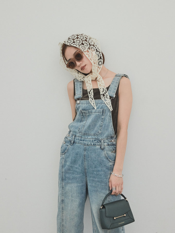 [予約]スクエアベロアタンクトップ/チャコール