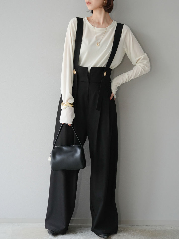 [予約]シアーベロアフィンガーホールトップス/アイボリー