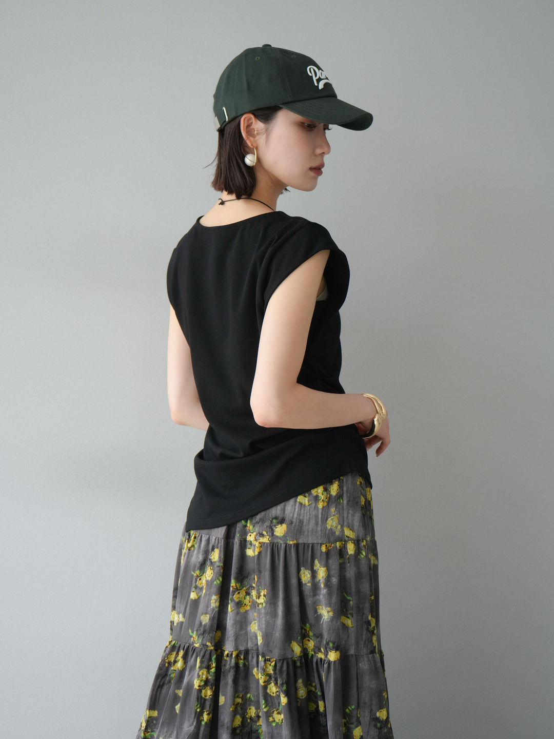 【預購】巴黎標誌刺繡棒球帽/綠色