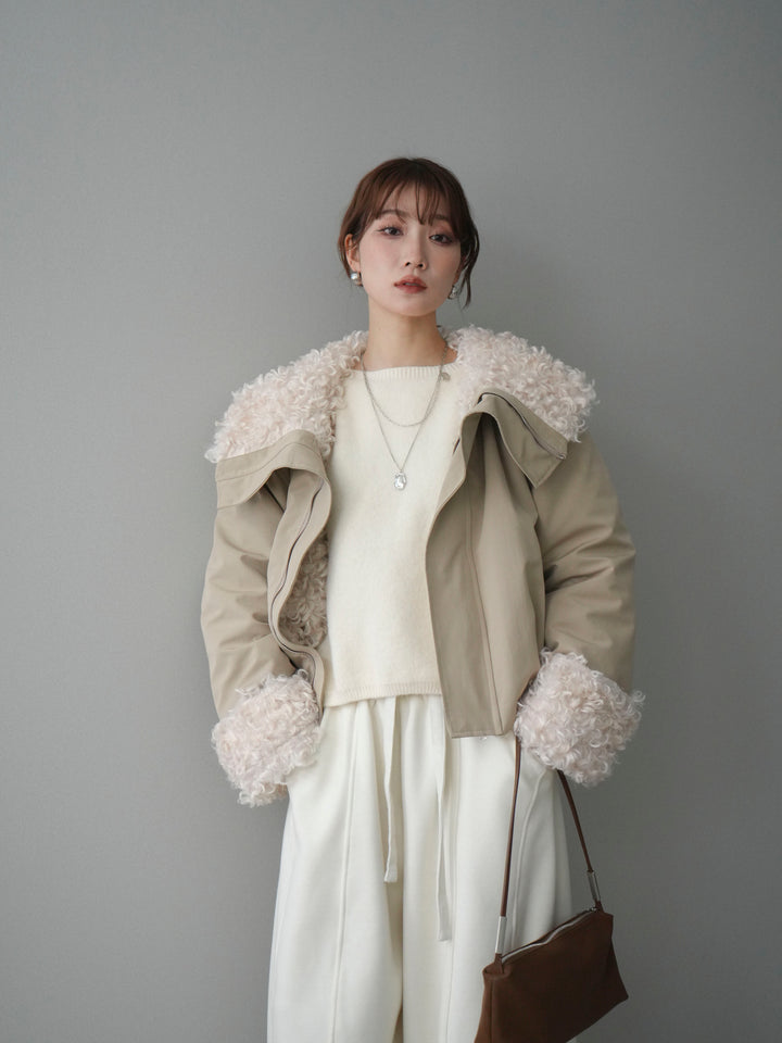 [予約]プードルファーダウンジャケット/beige