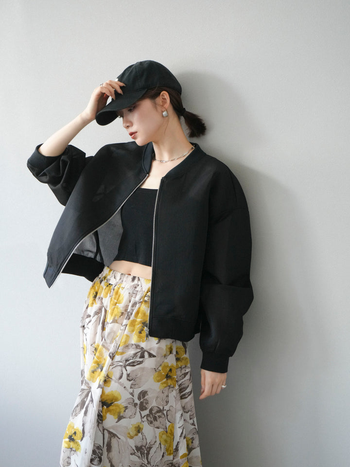 [予約]シアーダンボールボリュームスリーブMA-1/ブラック