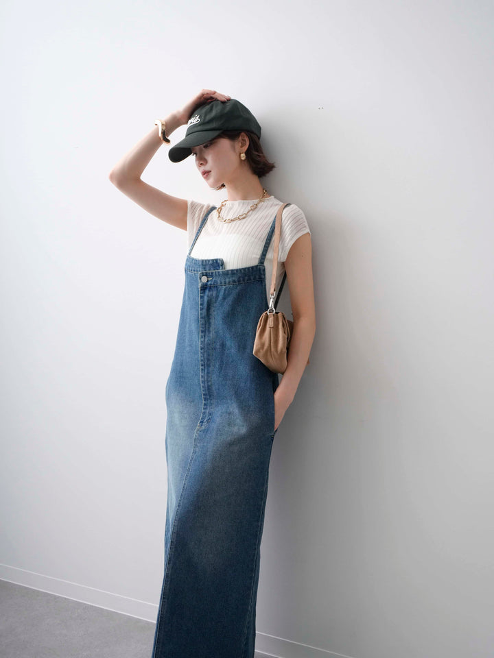 [予約]シアーリブフレンチニットトップス/white