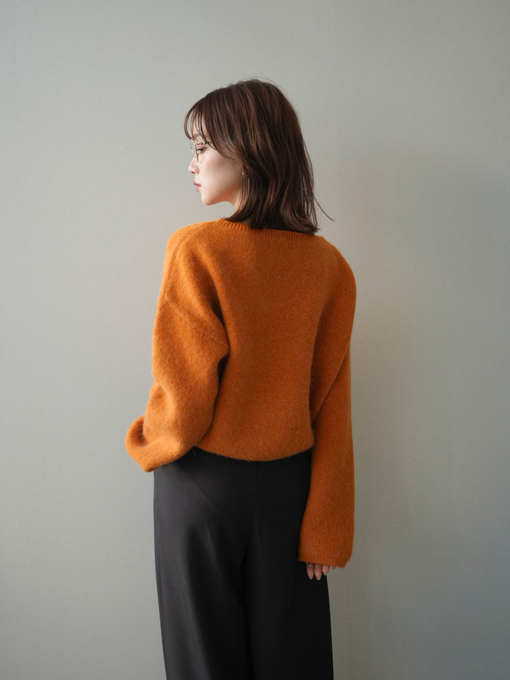 [SET]アンゴラタッチボートネッククロップドプルオーバー+アンゴラタッチボートネッククロップドプルオーバー(2set)