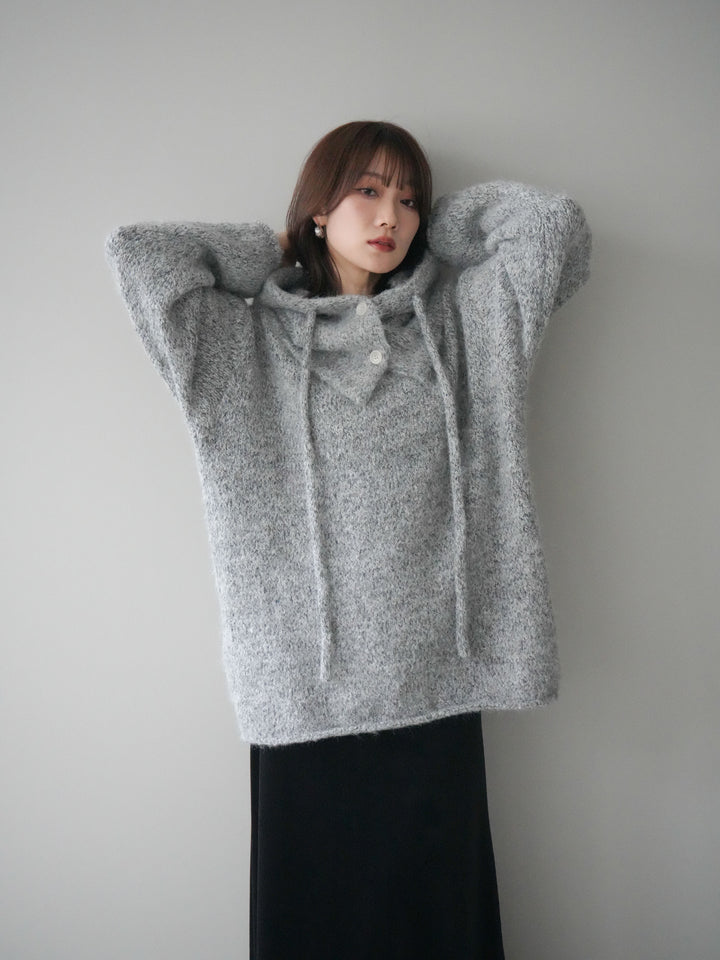 [SET]バラクラバSETニットプルオーバー+ベルベットナロースカート(2set)