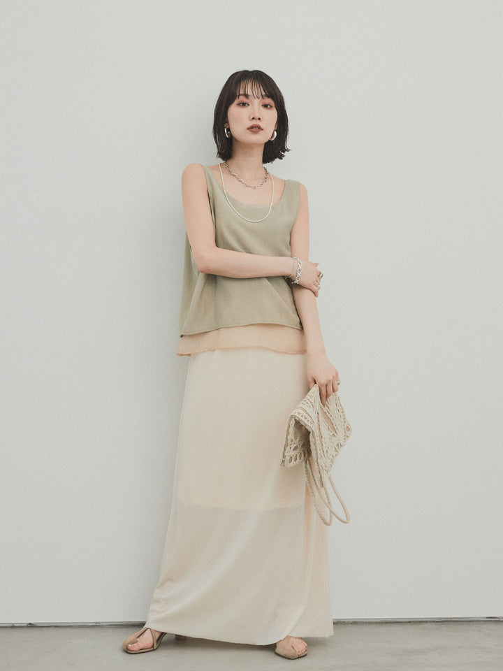 [予約]ベロアナロースカート/アイボリー