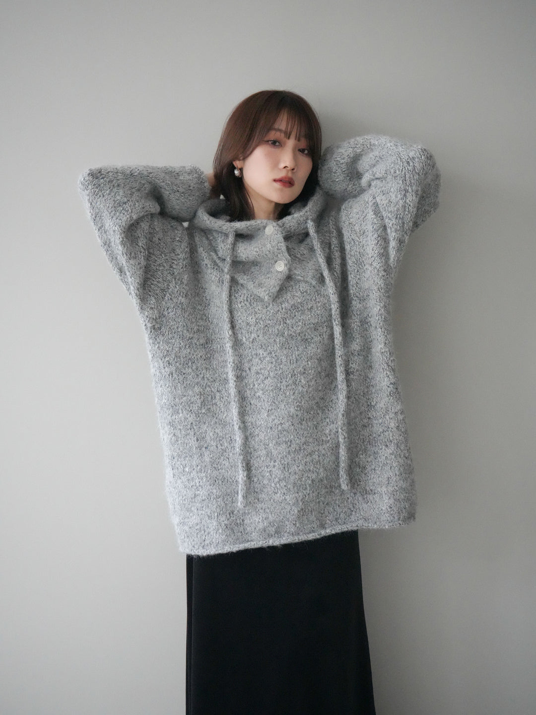 [予約]バラクラバSETニットプルオーバー/gray