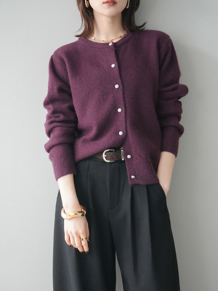 [SET]アンティークボタンニットカーディガン+アンティークボタンニットカーディガン(2set)