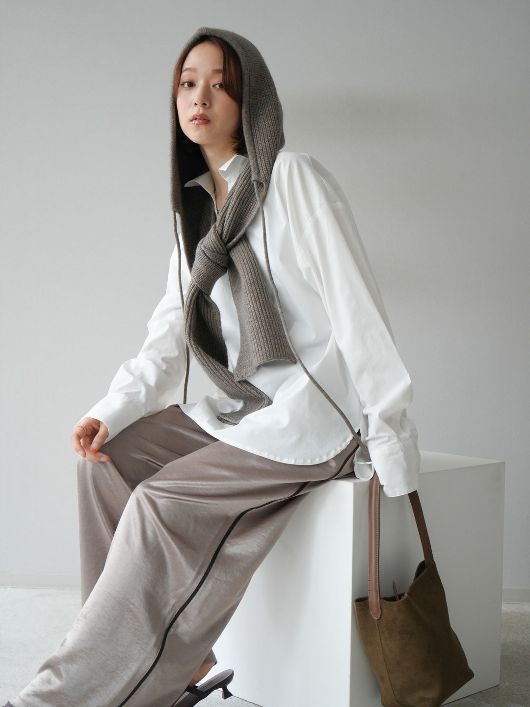 [予約]ブロードディープスキッパーブラウス/ホワイト