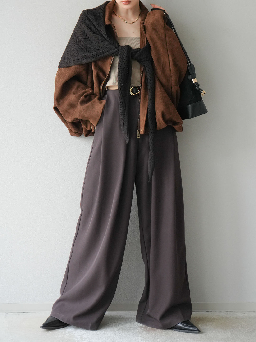 [預購] 麂皮外套/棕色