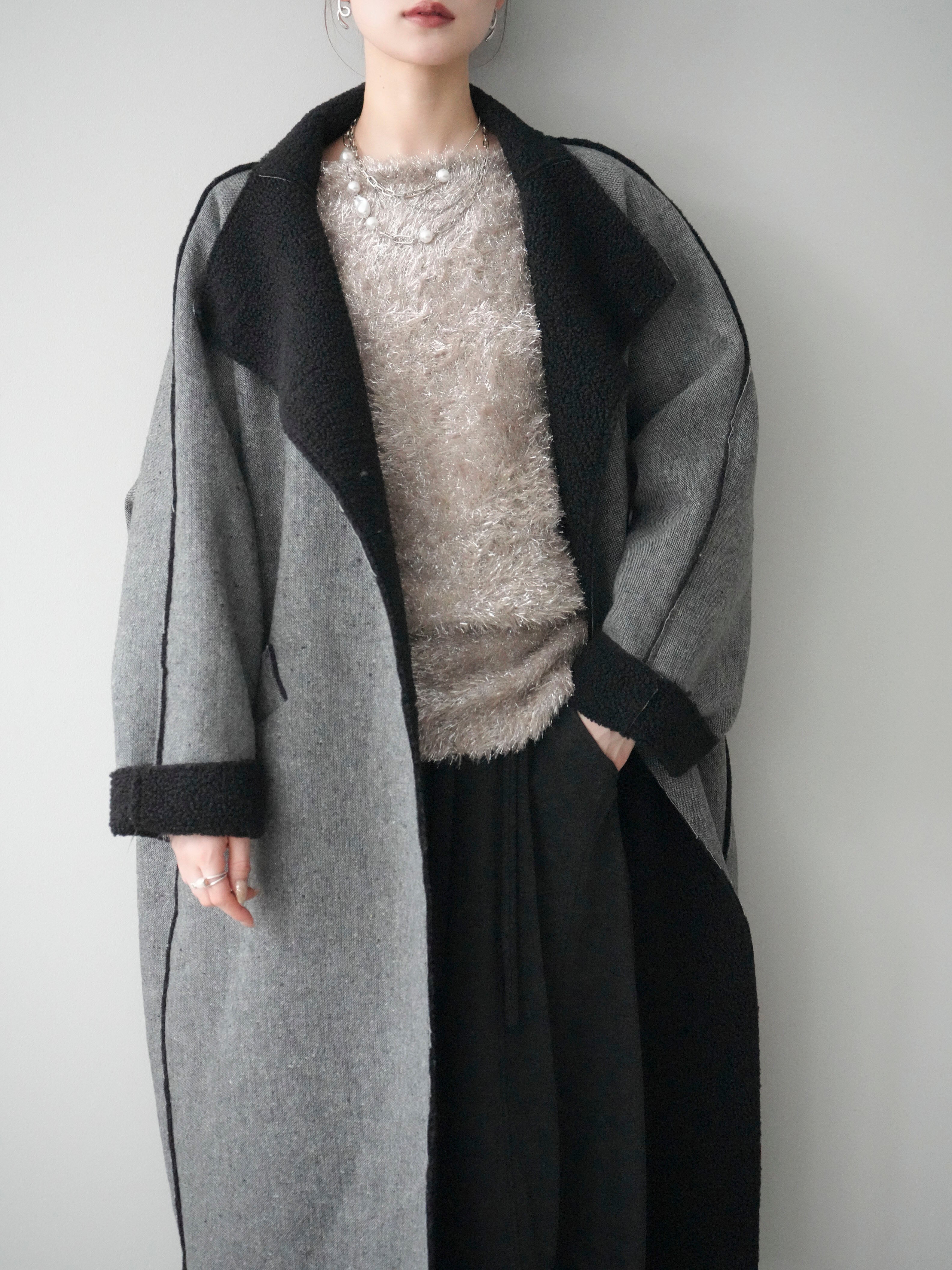 ボアコート　Rnyroom エムサイズ 理想のオーバーサイズ「包まれボア」 アウター ボア ボアコート