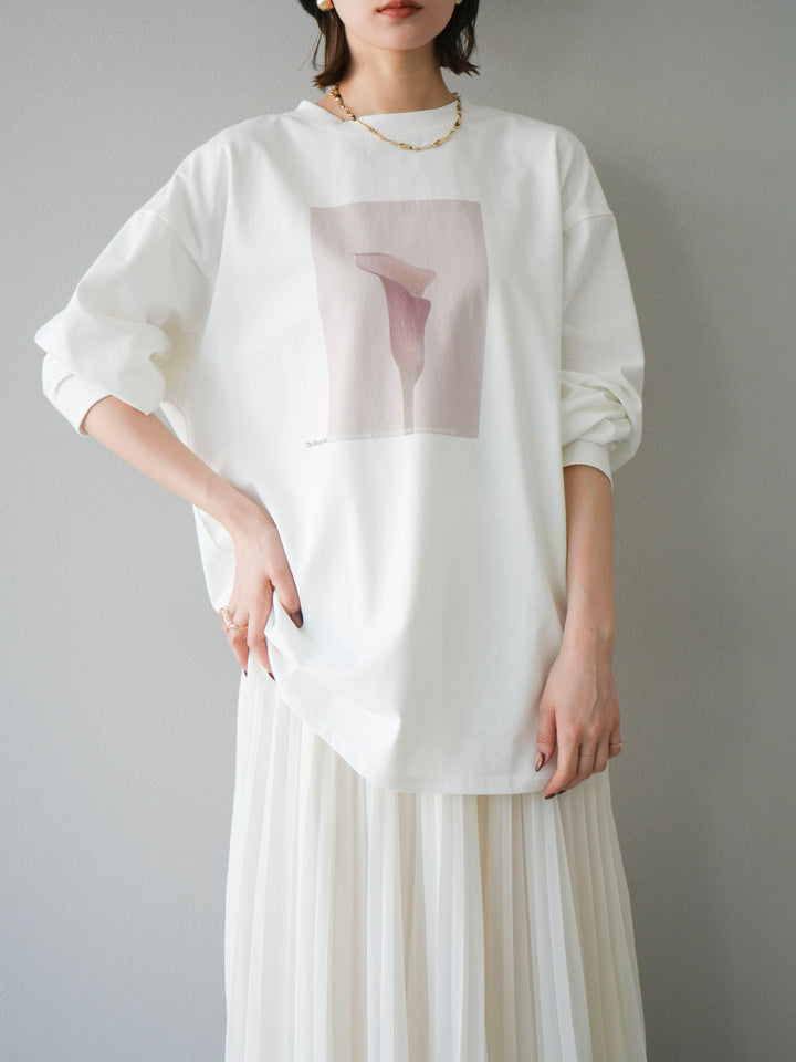 [予約]フラワーフォトプリントBIGロンT /オフ1