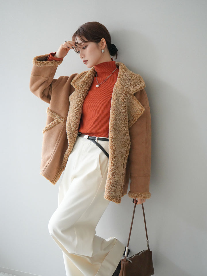 [予約]ムートンボアジャケット/beige