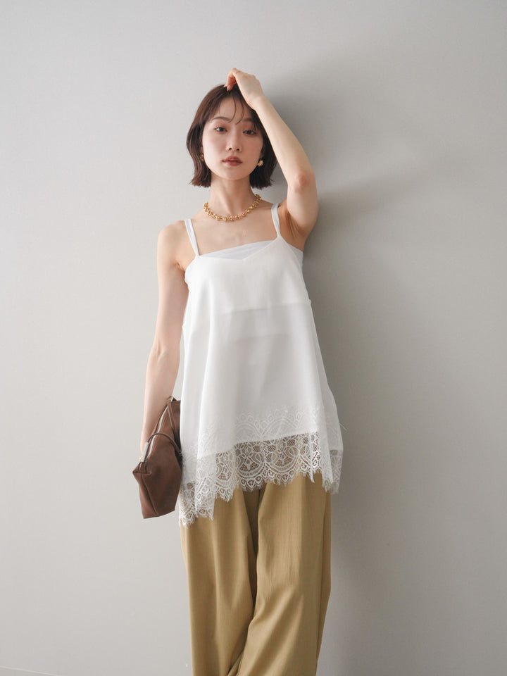 [SET]レーストリムキャミソール+レーストリムキャミソール(2set)