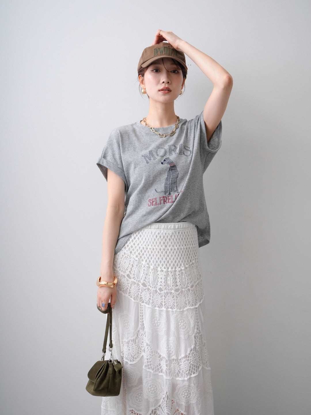 [SET]ドッグエンブロイダリーTEE+ドッグエンブロイダリーTEE(2set)
