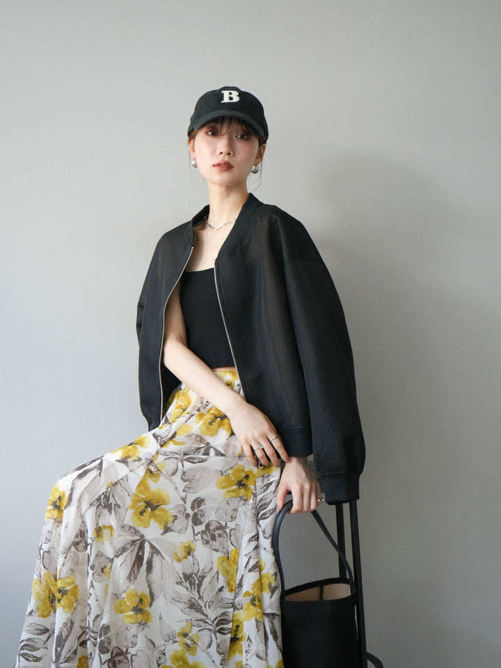 [予約]シアーダンボールボリュームスリーブMA-1/ブラック