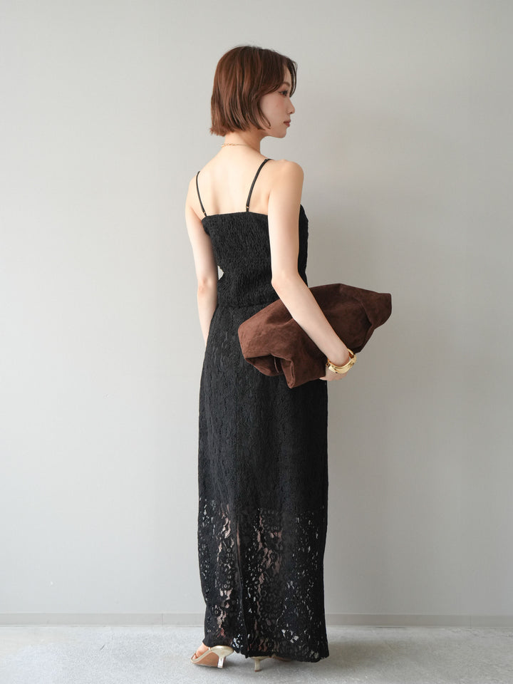 [SET]フルレースキャミ＆IラインスカートSET UP