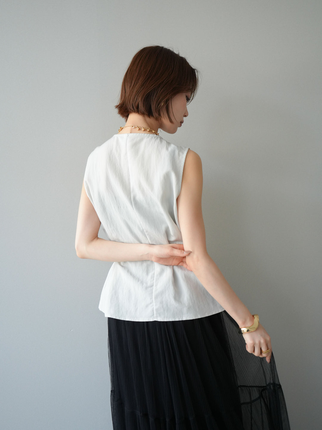 [予約]ウエストマークベスト/gray