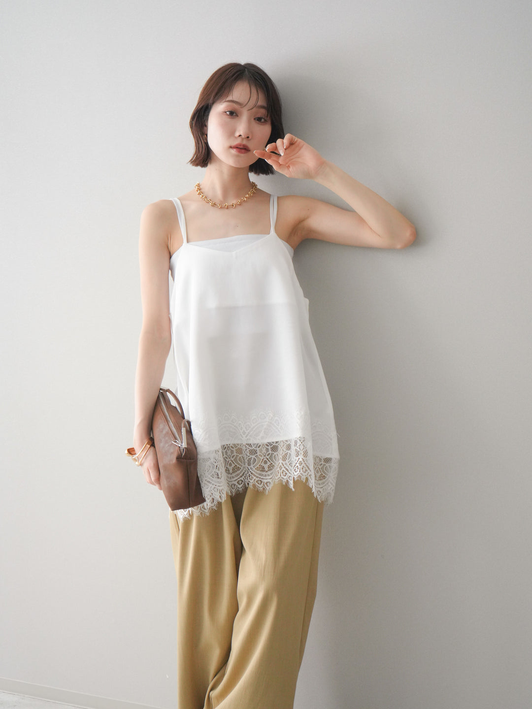 [SET]レーストリムキャミソール+レーストリムキャミソール(2set)