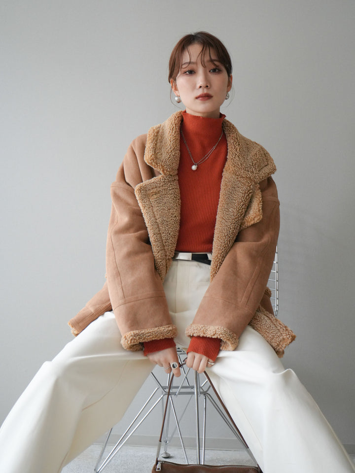 [予約]ムートンボアジャケット/beige