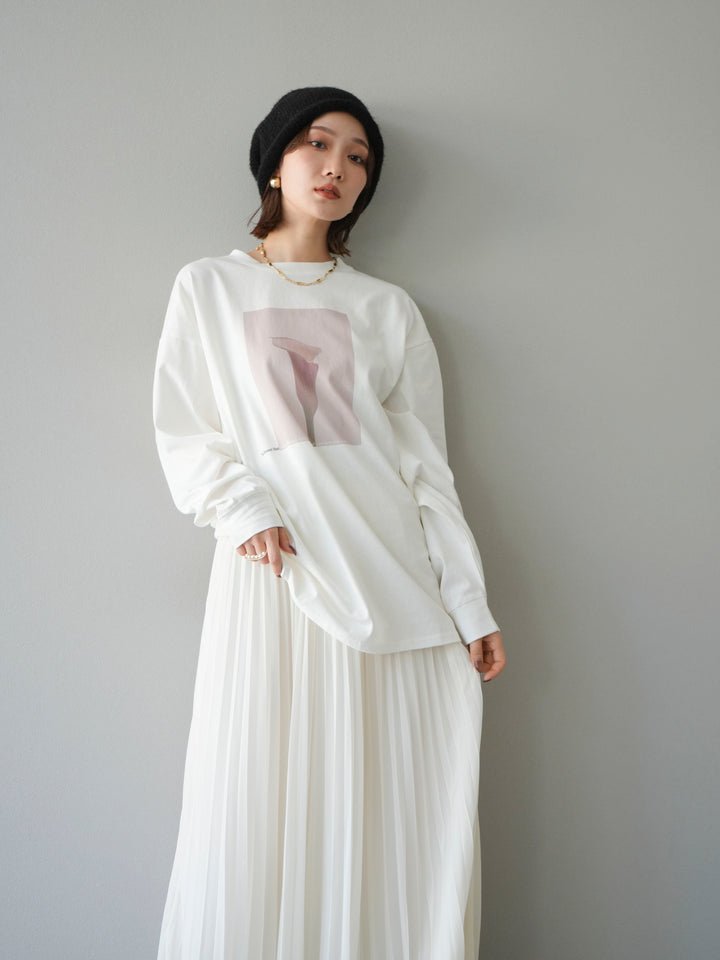 [予約]フラワーフォトプリントBIGロンT /オフ1