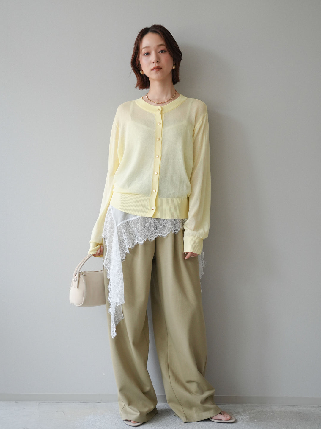 [予約]リラックスドレープスウェットパンツ/khaki