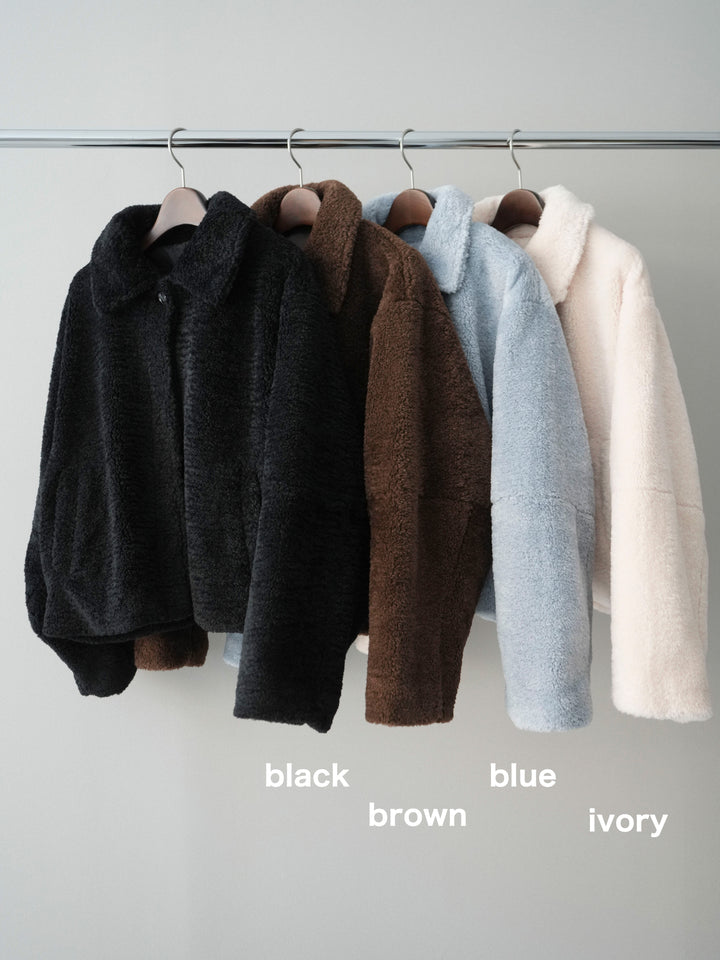 [SET]エコファーステンカラージャケット+エコファーステンカラージャケット(2set)