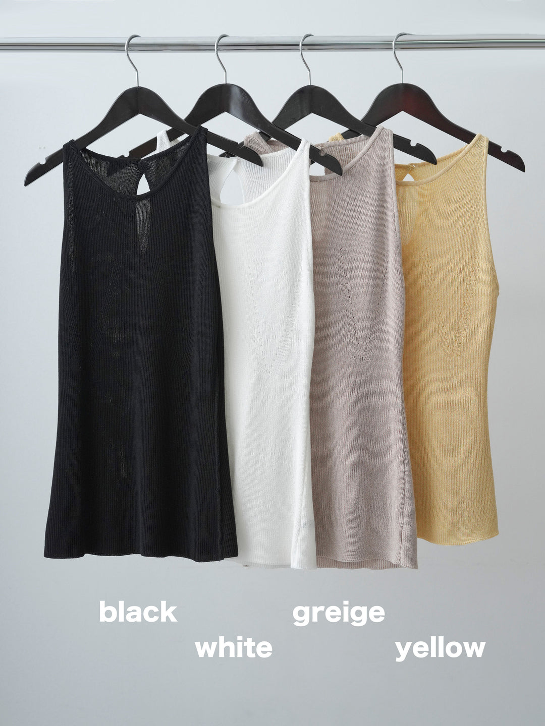 [SET]バックスリットニットタンクトップ+バックスリットニットタンクトップ(2set)