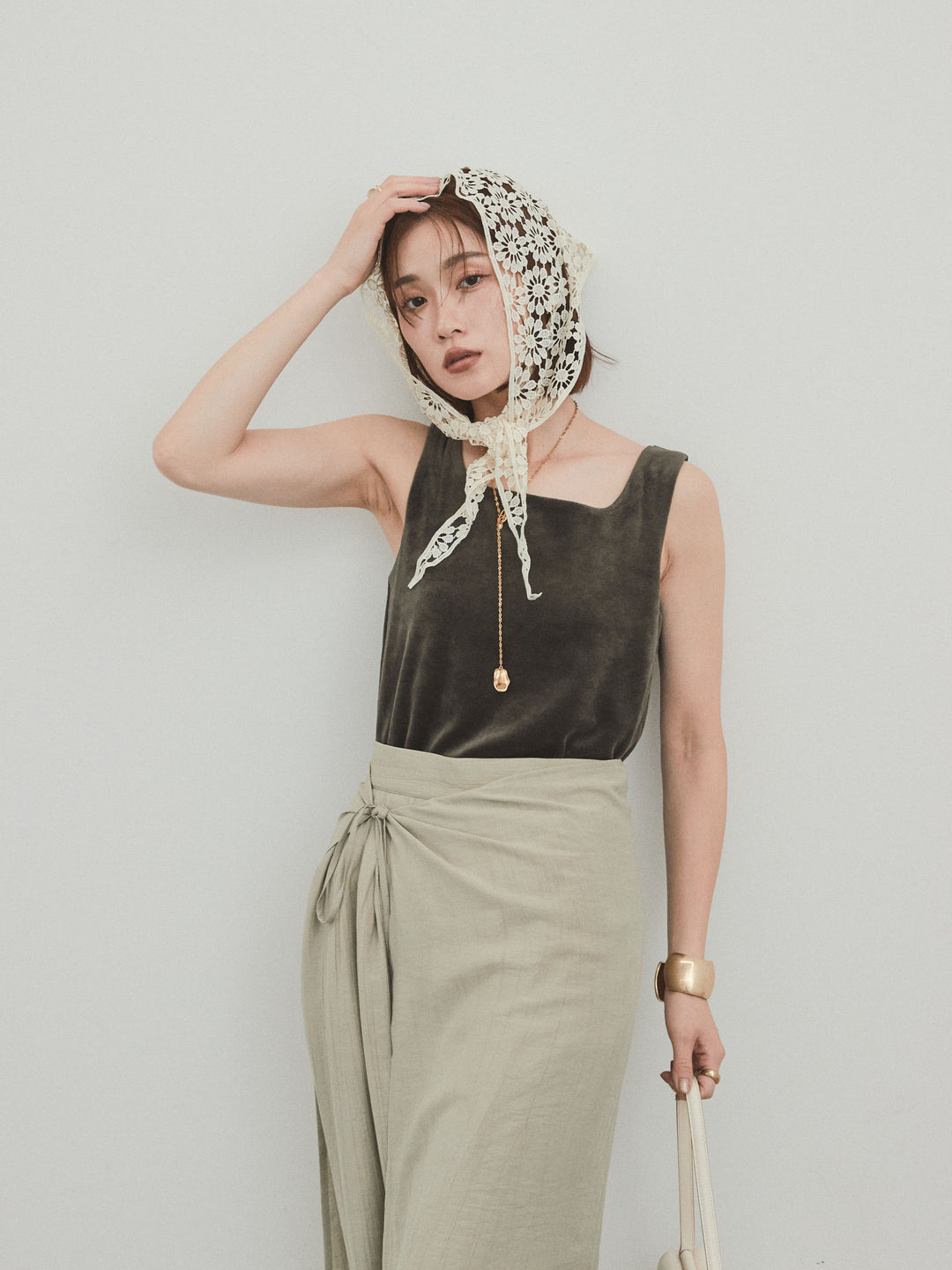 [SET]スクエアベロアタンクトップ+スクエアベロアタンクトップ(2set)