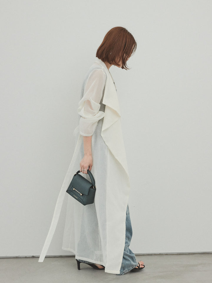 [予約]センターシームデニムサロペット /ライトブルー