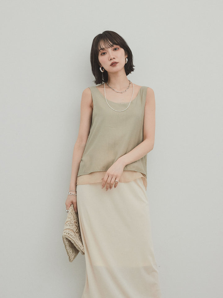 [套裝] 洗衣機緞面透明多層背心 + 洗衣機緞面透明多層背心 (2 套)