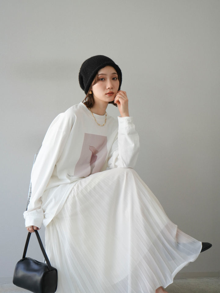 [予約]フラワーフォトプリントBIGロンT /オフ1