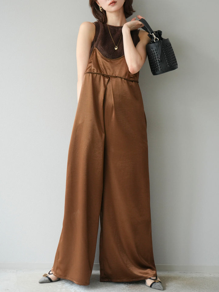 [予約]シャギーニットタンクトップ/ブラウン