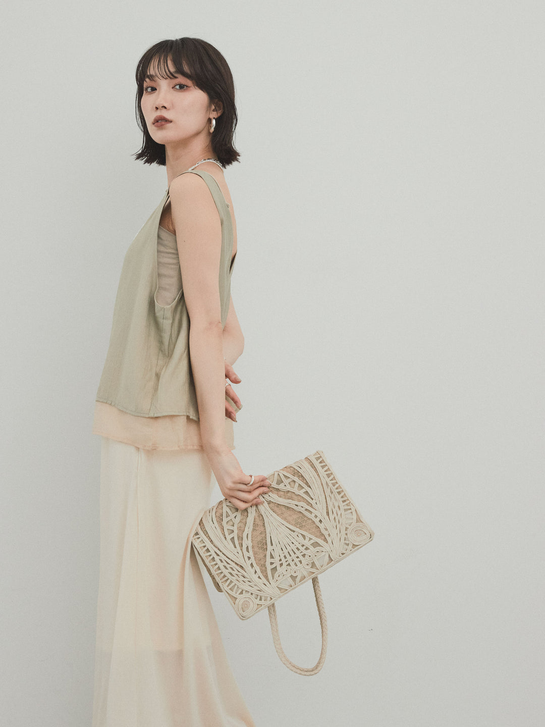 [套裝] 洗衣機緞面透明多層背心 + 洗衣機緞面透明多層背心 (2 套)