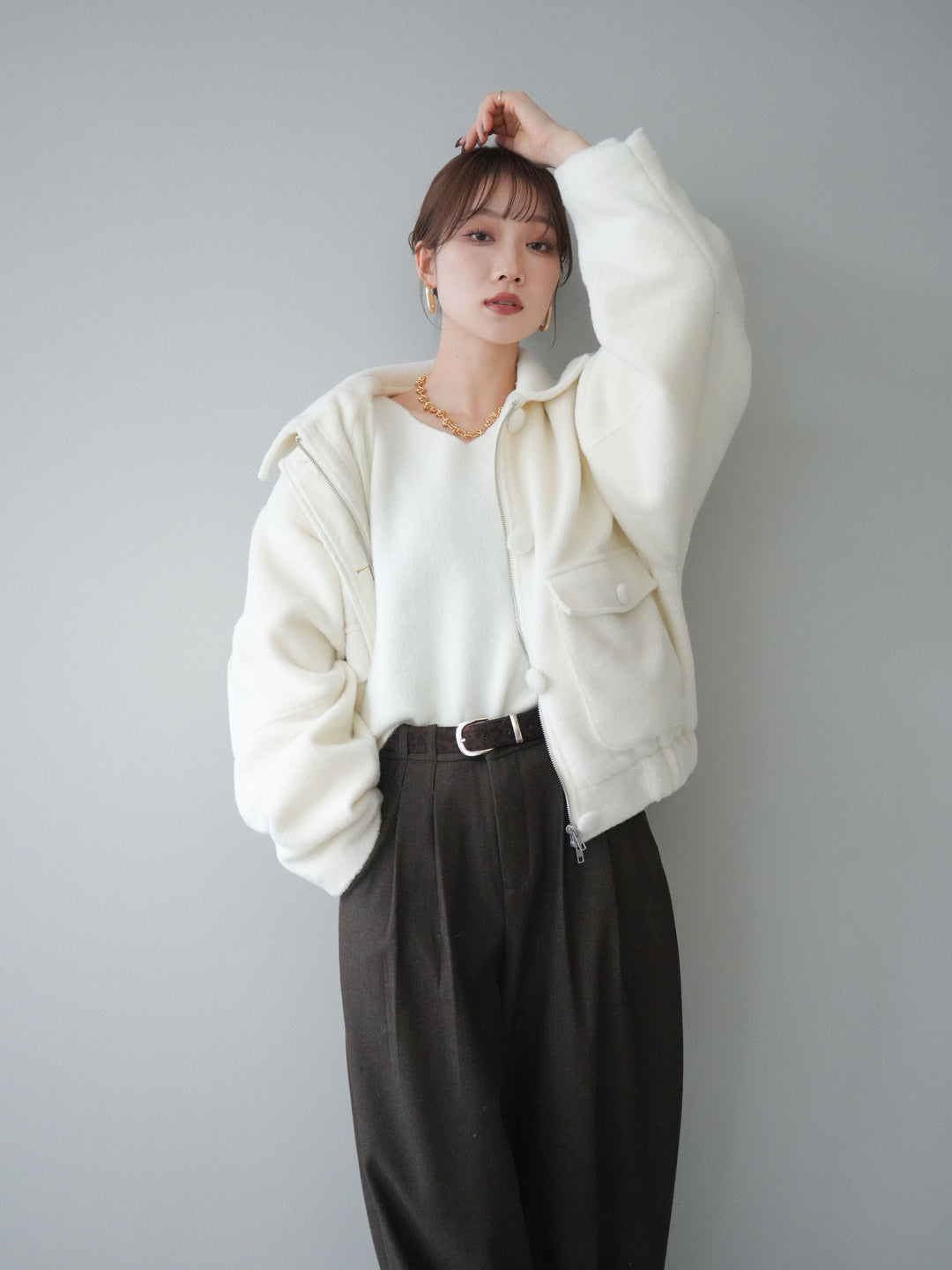 [SET]ウールライクフライトジャケット+ウールライクフライトジャケット(2set)