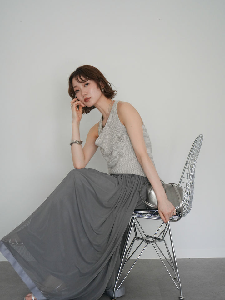 [予約]メランジニットアメスリトップス/lightgray