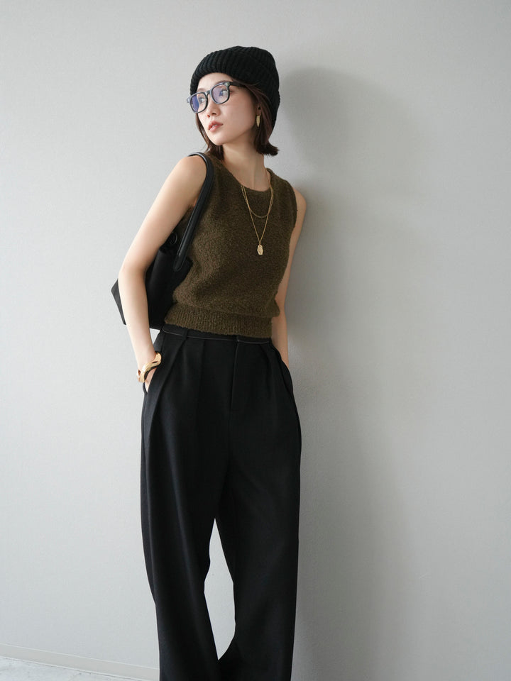 [予約]ニットビーニー/ブラウン