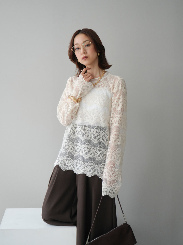 [SET]チュールレーストップス+選べるアクセセット(2set)