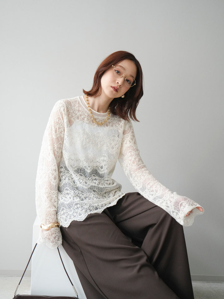 [SET]チュールレーストップス+選べるアクセセット(2set)